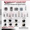 Service Caster 2'' Floor Safe Black Hooded Twin Wheel Caster 1/4 Threaded Stem, 5PK SCC-TS02S50D-NYU-FB-142058-5 - alternate 3
